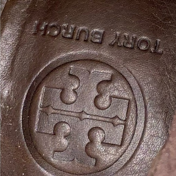 TORY BURCH TROY GOLDEN LEATHER BOOTIES size 6 - Picture 7 of 13